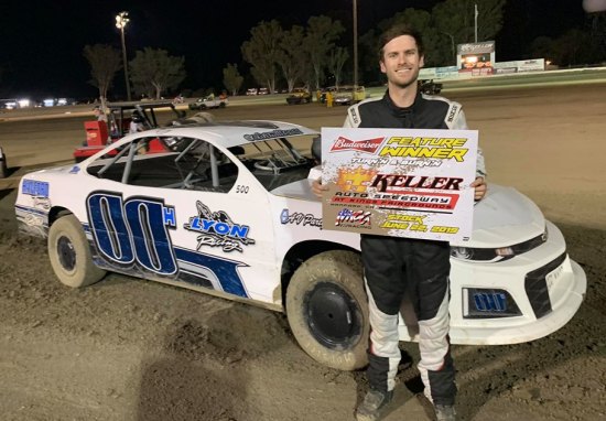 Eric Hamilton won the IMCA Stock Main Event Saturday night at the Keller Auto Speedway.